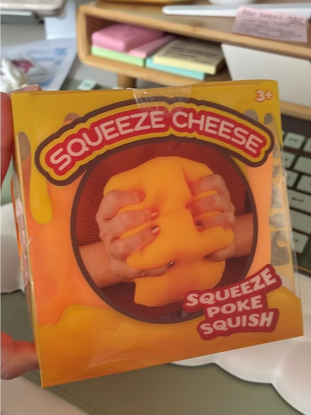Jumbo Squeeze Cheese Squishy Stress Toy